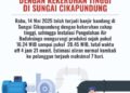Banjir Bandang Sungai Cikapundung Sebabkan Kekeruhan Air PDAM